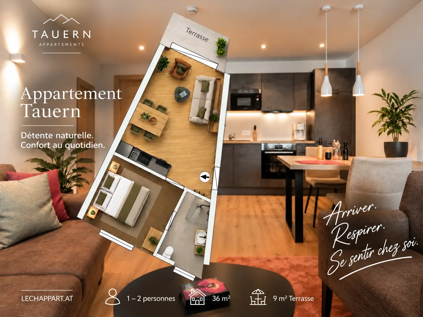Plan de l’appartement Tauern