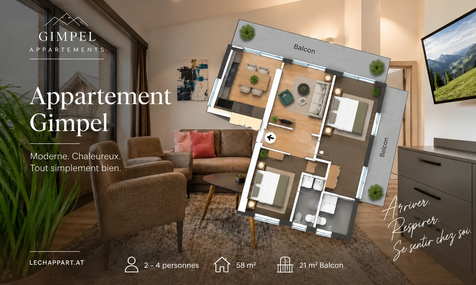 Plan de l’appartement Gimpel