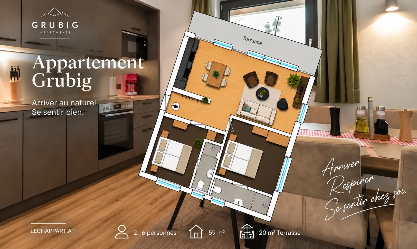 Plan de l’appartement Grubig